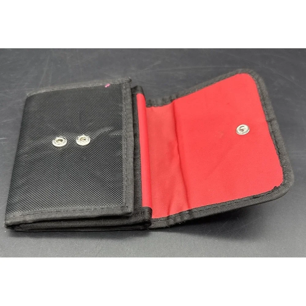 FC Bayern Munich Trifold Nylon Wallet Red Black Snap Closure Soccer Germany